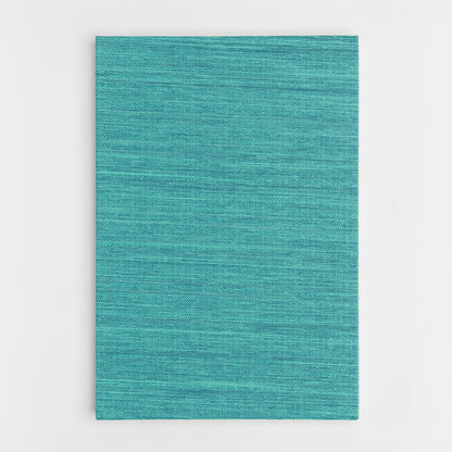 Bookcloth cover of accordion watercolor book
