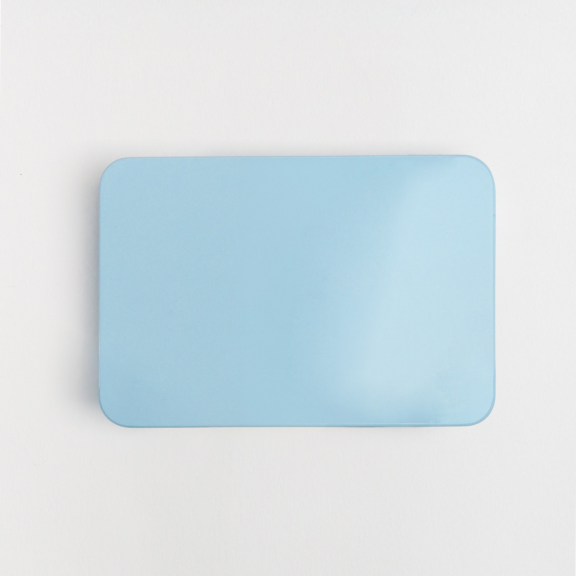 Blank blue top of the blank postcard set tin