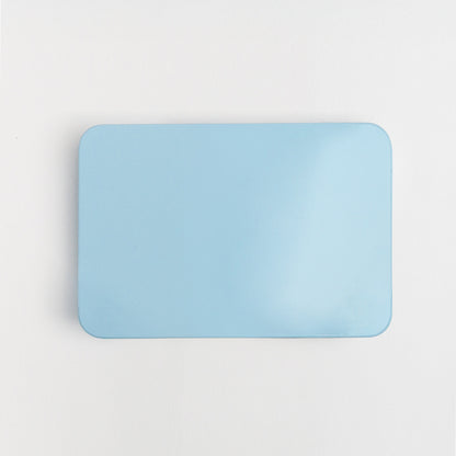 Blank blue top of the blank postcard set tin